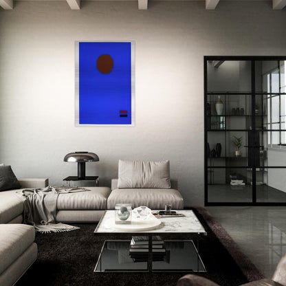 Blue Night - 1970 - Adolph Gottlieb Brushed Aluminum Print - 70x100 cm / 28x40 inches | Adolph Gottlieb Aluminum Print | Adolph Gottlieb Prints