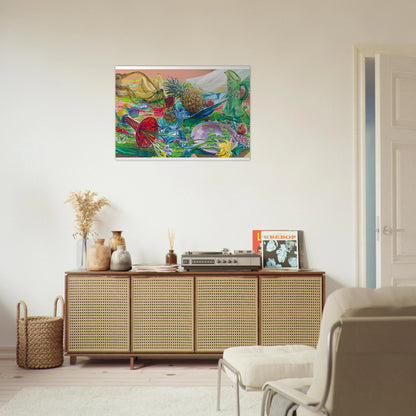 MONKEY BUSINESS 2005 - Janet Fish Brushed Aluminum Print - 70x100 cm / 28x40 inches | Janet Fish Aluminum Print | Janet Fish Prints