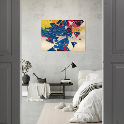 Middle Blue III - Sam Francis Brushed Aluminum Print - 70x100 cm / 28x40 inches | Sam Francis Aluminum Print | Sam Francis Prints