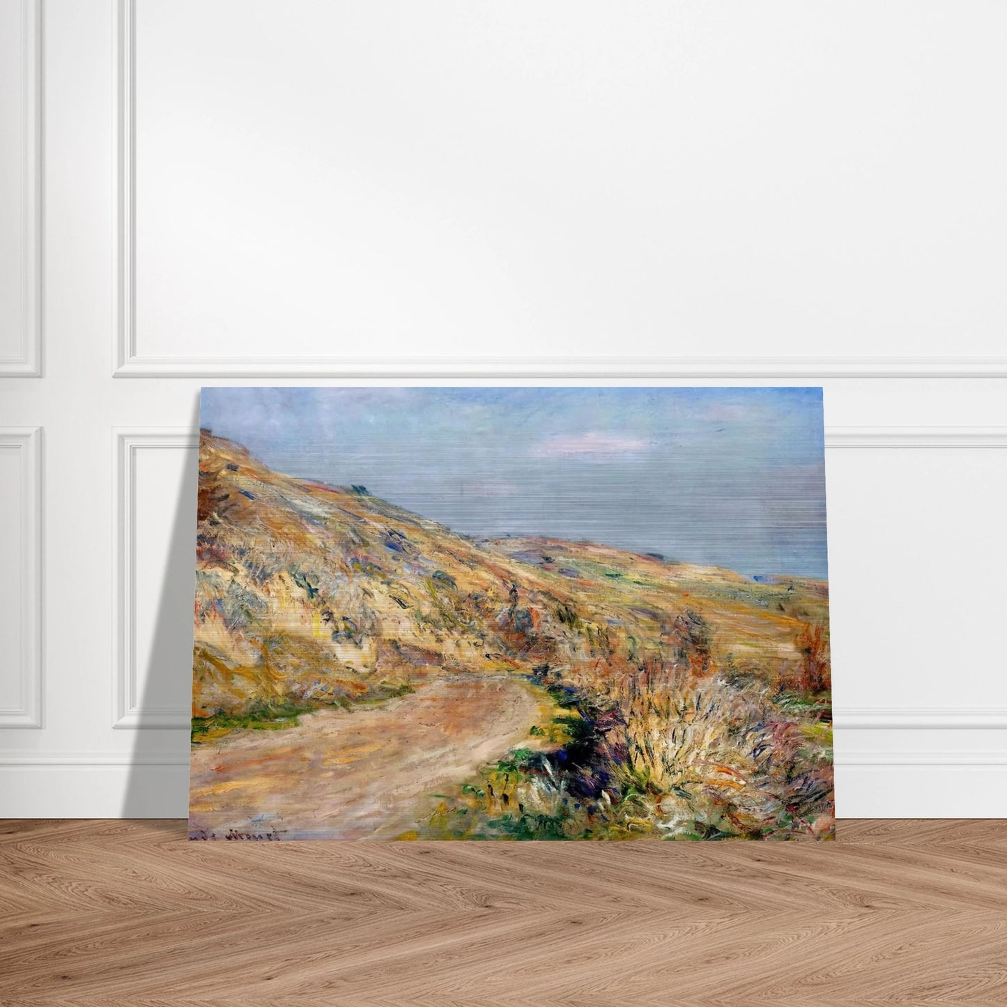 The Road to Giverny - claude monet Brushed Aluminum Print - 70x100 cm / 28x40 inches | claude monet Aluminum Print | claude monet Prints