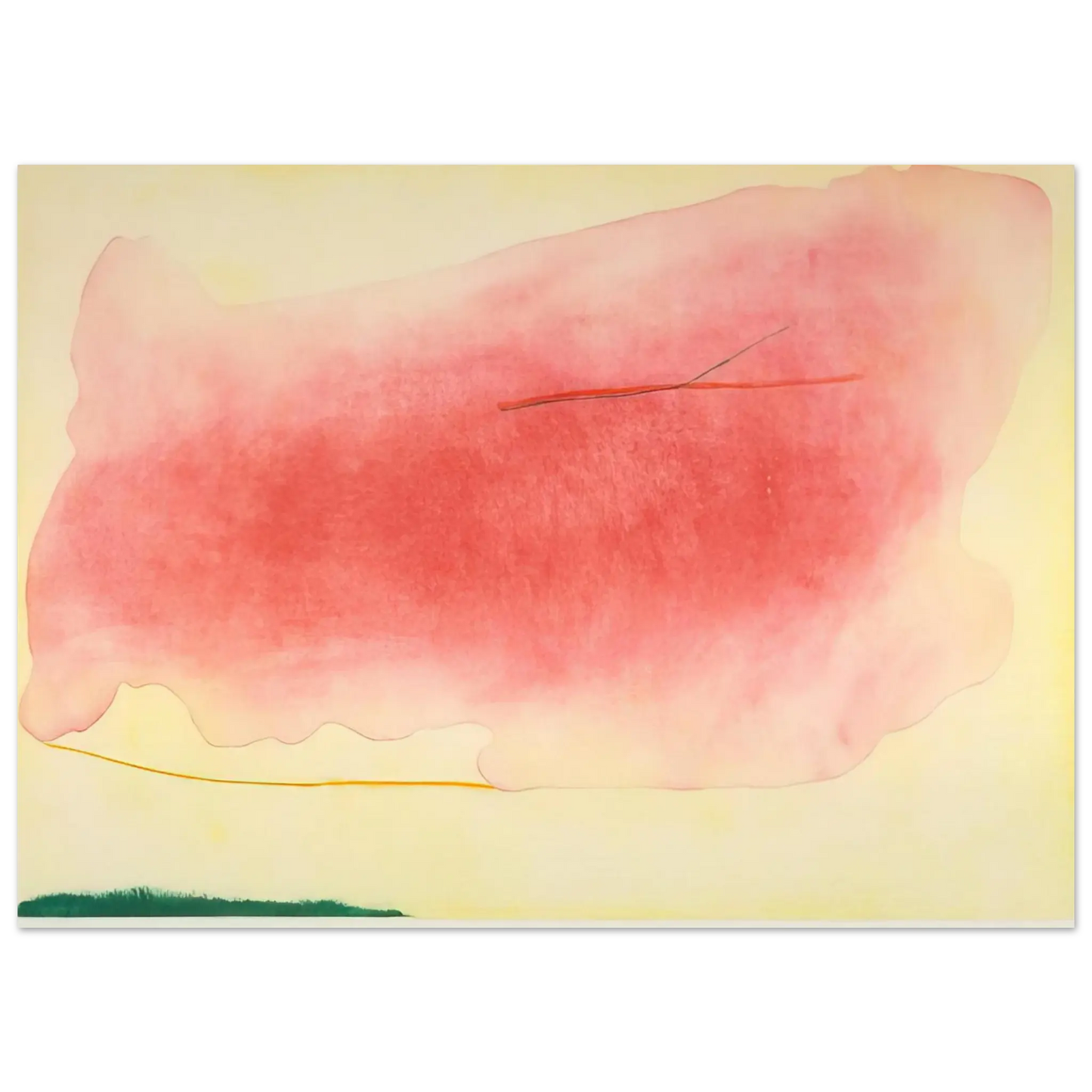 Helen Frankenthaler - Nepenthe - 1972 Wall art - 13x18 cm / 5x7 Inches - Premium Wooden Framed Poster With Fine Art Paper - Wood frame