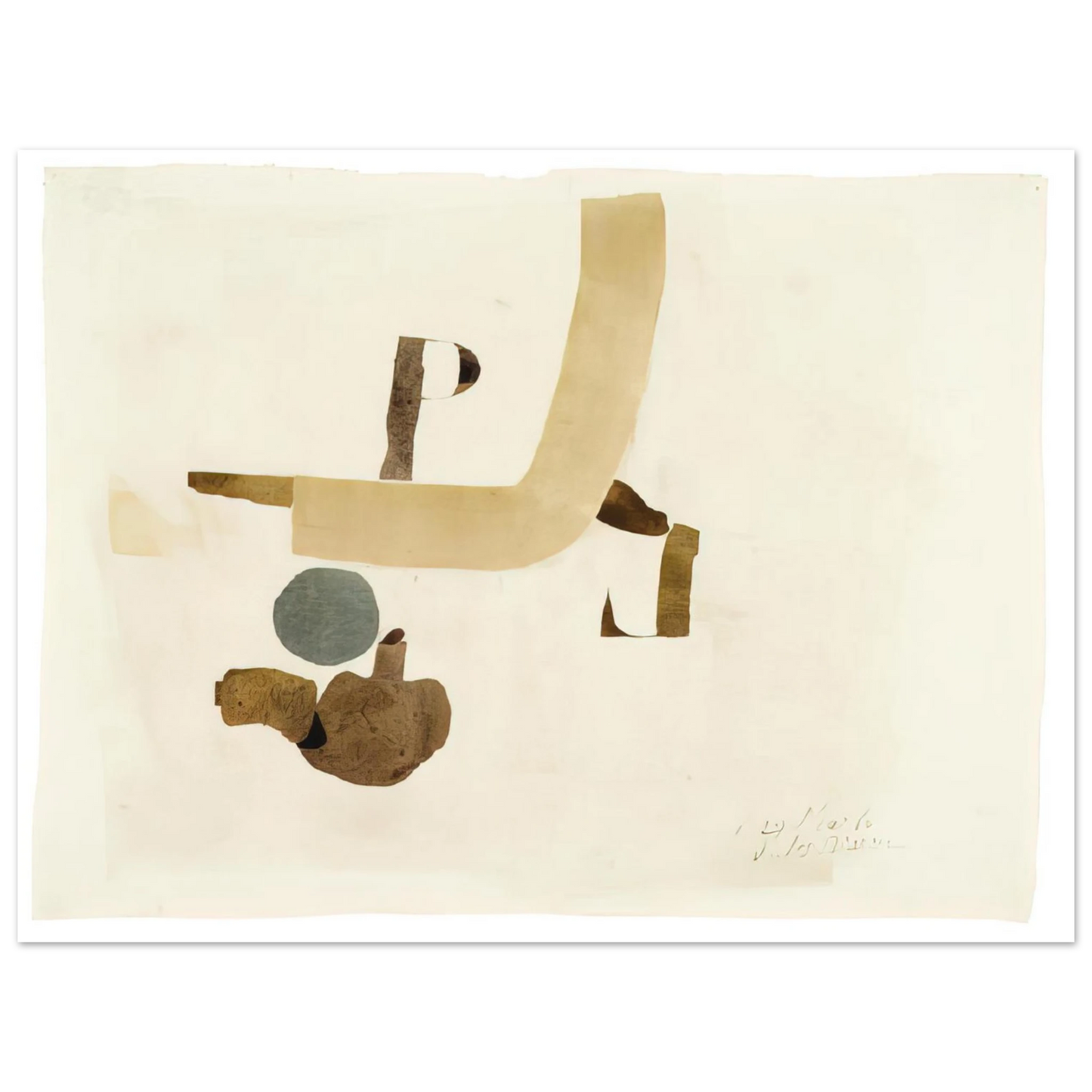 Julius Bissier - 29.5.64 - 1964  75x100 cm / 30x40inches Fine Art Poster