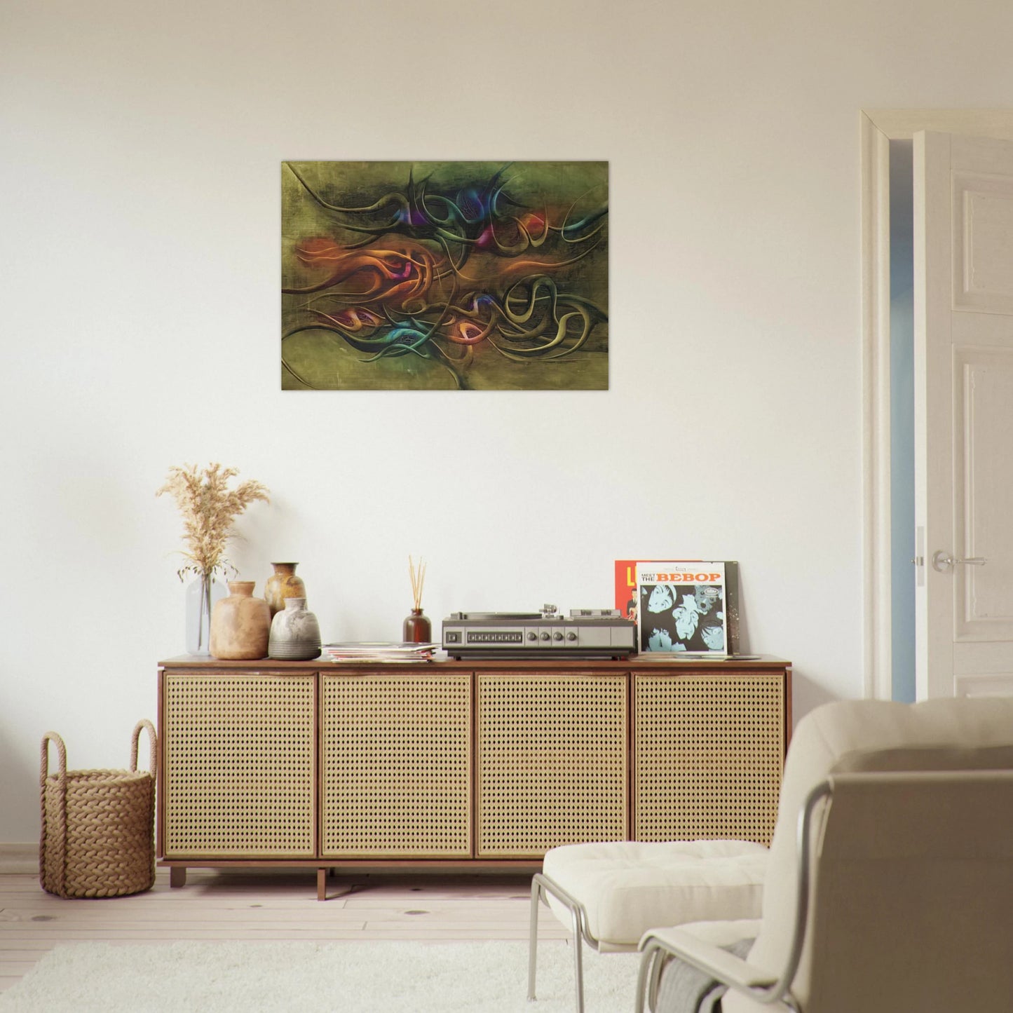 Peinture - Surrealism - Simon Hantai Brushed Aluminum Print - 70x100 cm / 28x40 inches | Simon Hantai Aluminum Print | Simon Hantai Prints