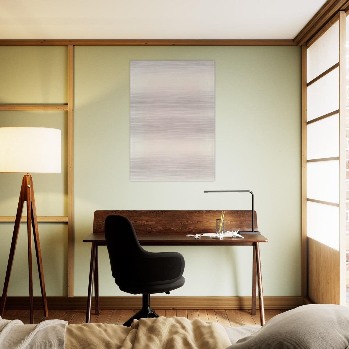 Red Bird - Agnes Martin Brushed Aluminum Print - 70x100 cm / 28x40 inches | Agnes Martin Aluminum Print | Agnes Martin Prints