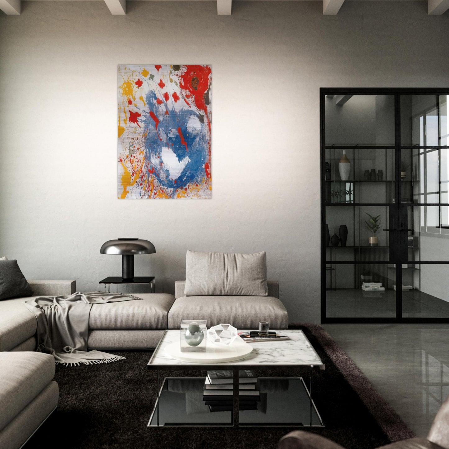 Cataclysm - Hans Hofmann Brushed Aluminum Print - 70x100 cm / 28x40 inches | Hans Hofmann Aluminum Print | Hans Hofmann Prints