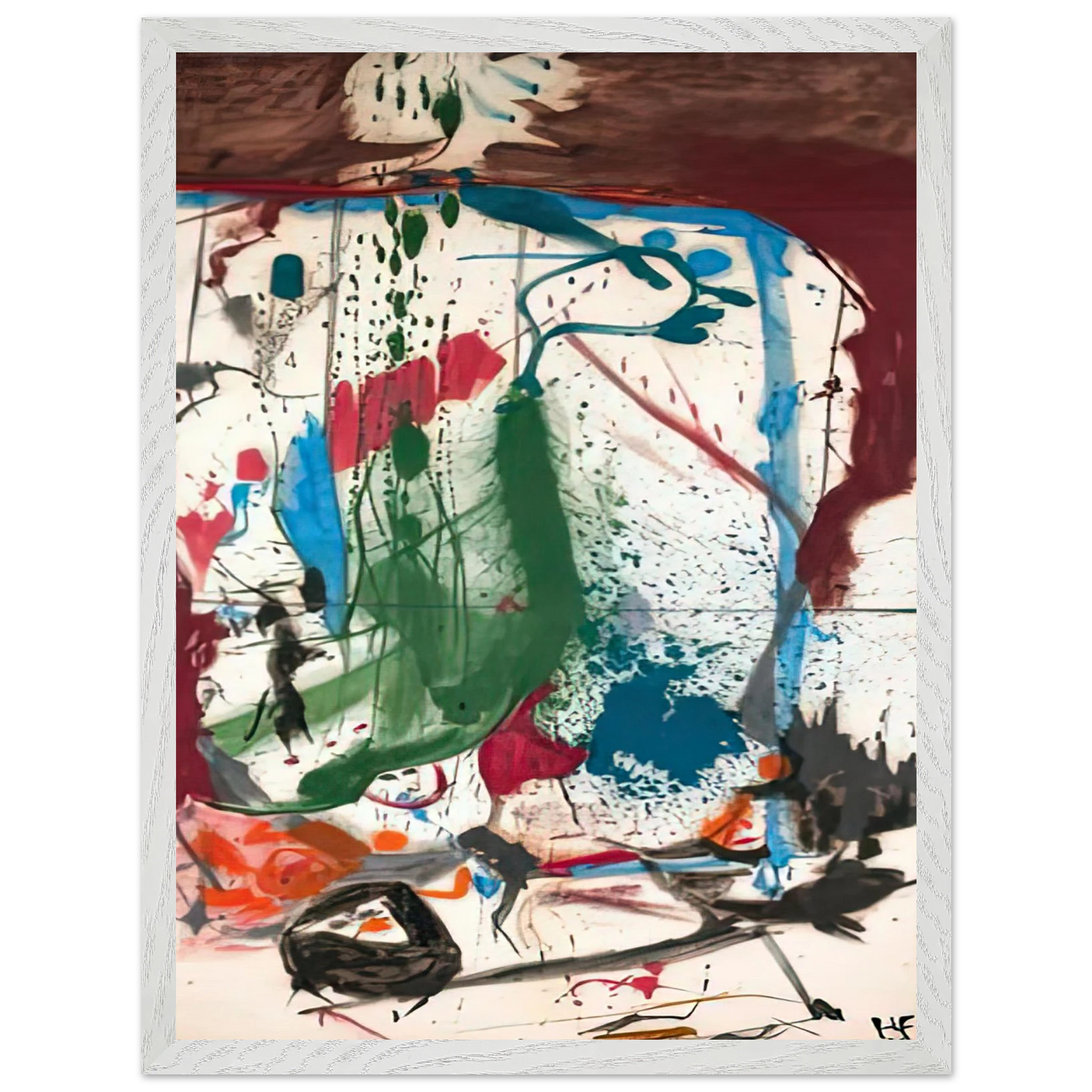Helen Frankenthaler - Las Mayas, 1958- Wall Art - 60x80 cm / 24x32 inches - Fine Art Poster-canvas - -
