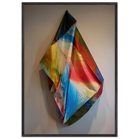 Tempo Series 2 - Sam Gilliam 70x100 cm / 28x40 inches Framed Art Print – Black Wooden Frame