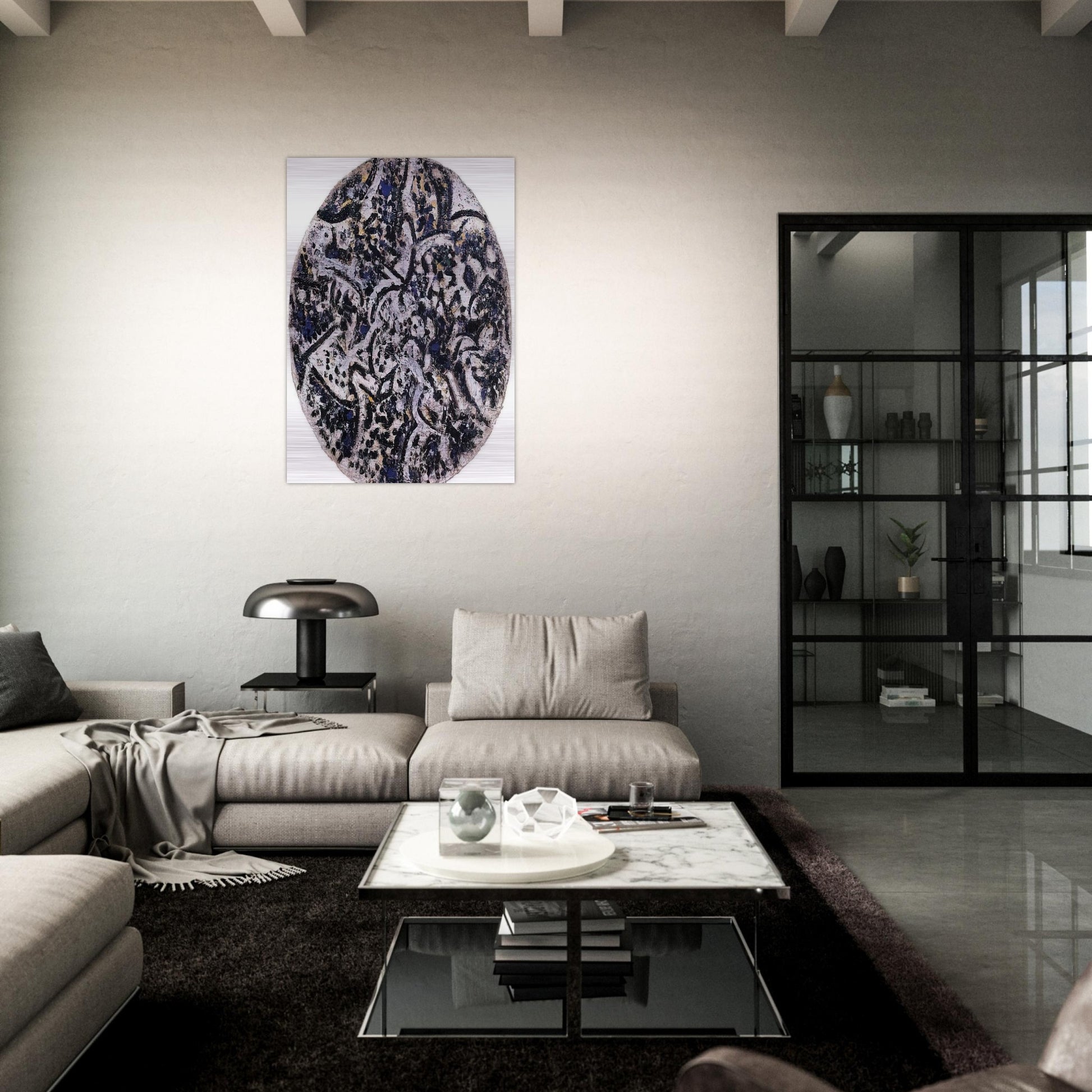 Syllable in the Cosmos - Richard Pousette-Dart Brushed Aluminum Print - 70x100 cm / 28x40 inches | Richard Pousette-Dart Aluminum Print | Richard Pousette-Dart Prints