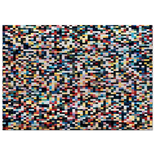 4096 COLOURS 1974 - Gerhard Richter Brushed Aluminum Print - 70x100 cm / 28x40 inches | Gerhard Richter Aluminum Print | Gerhard Richter Prints
