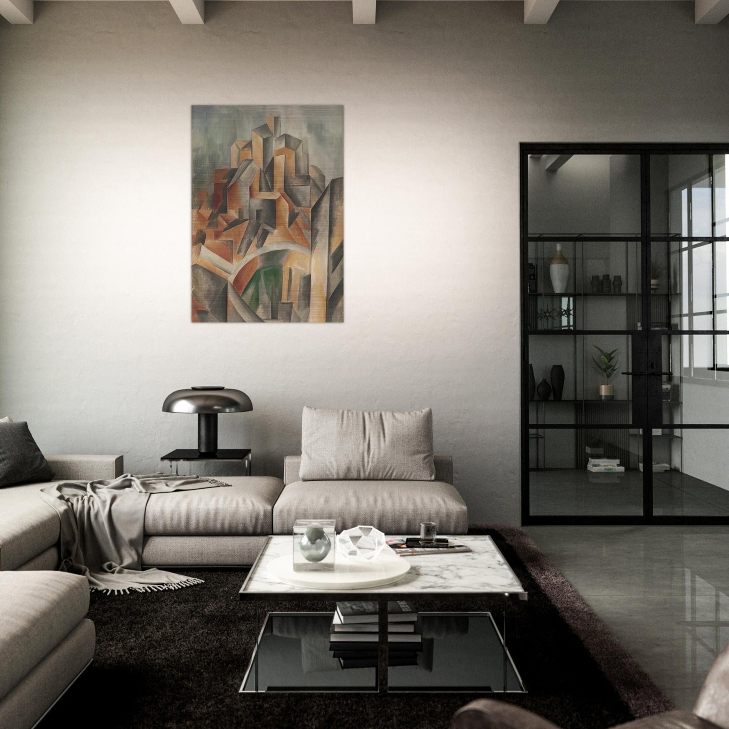 The Reservoir, Horta de Ebro - Pablo Picasso Brushed Aluminum Print - 70x100 cm / 28x40 inches | Pablo Picasso Aluminum Print | Pablo Picasso Prints