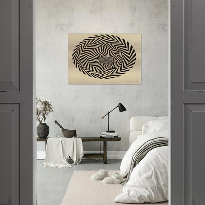 BLAZE STUDY 1962 - Bridget Riley Brushed Aluminum Print - 70x100 cm / 28x40 inches | Bridget Riley Aluminum Print | Bridget Riley Prints