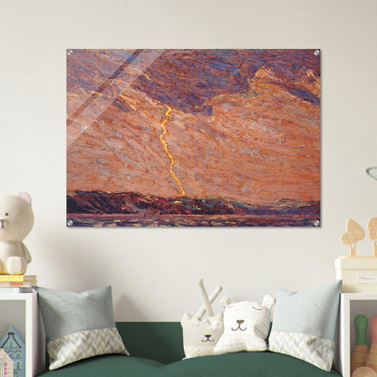 LIGHTNING CANOE LAKE 1915 - Tom Thomson Acrylic Print - 70x100 cm / 28x40″ inches