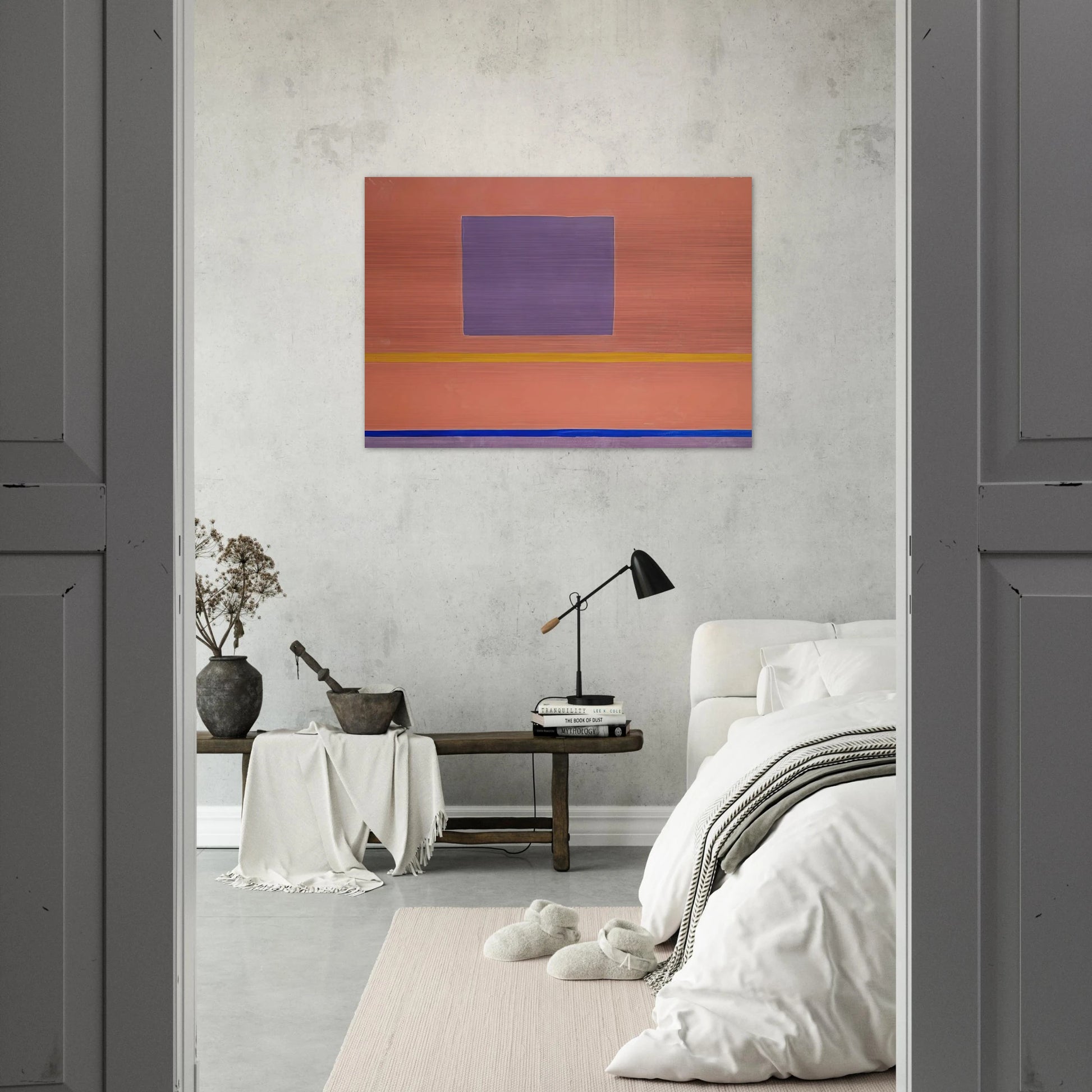 Olivet Sun-Box #II - 1967 - Theodoros Stamos Brushed Aluminum Print - 70x100 cm / 28x40 inches | Theodoros Stamos Aluminum Print | Theodoros Stamos Prints