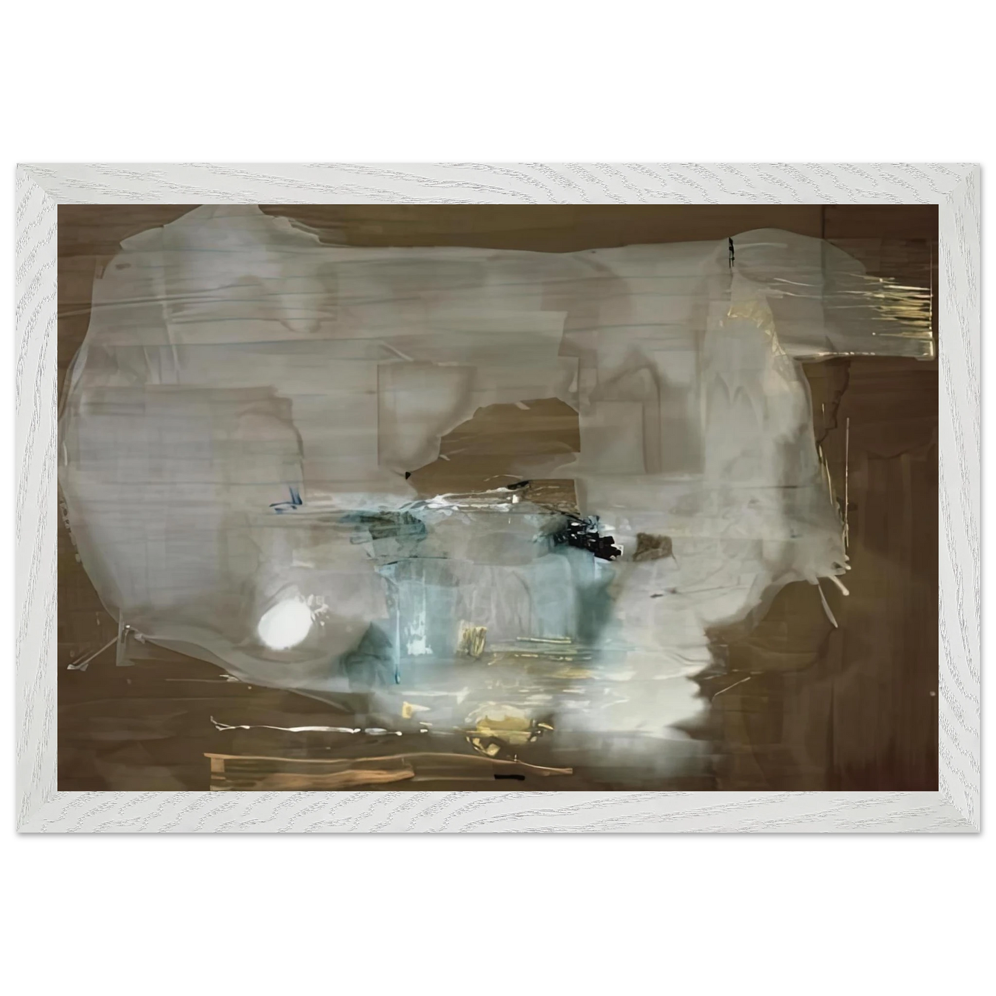 Helen Frankenthaler - M, 1977- Wall Art - 30x40 cm / 12x16 inches - Premium Wooden Framed Poster With Fine Art Paper-canvas - Wood frame