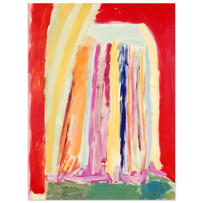 Ronnie Landfield - Red Night - 1973  75x100 cm / 30x40inches Fine Art Poster