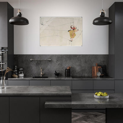 Cover for 17 variazioni su temi proposti per una pura ideologia fonetica - 1955 - Alberto Burri Acrylic Print - 70x100 cm / 28x40″ inches | Alberto Burri Wall Art | Alberto Burri Prints