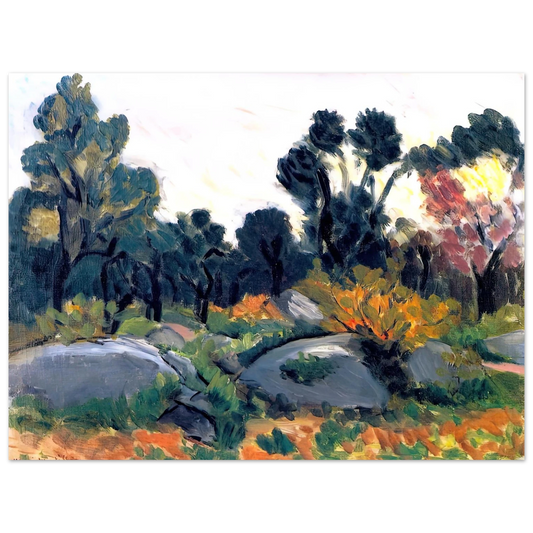 Henri Matisse - ROCKS IN THE VALLEE DU LOUP 1925  75x100 cm / 30x40inches Fine Art Poster