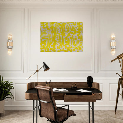 Yellow Painting - 1949 - Ad Reinhardt Brushed Aluminum Print - 70x100 cm / 28x40 inches | Ad Reinhardt Aluminum Print | Ad Reinhardt Prints