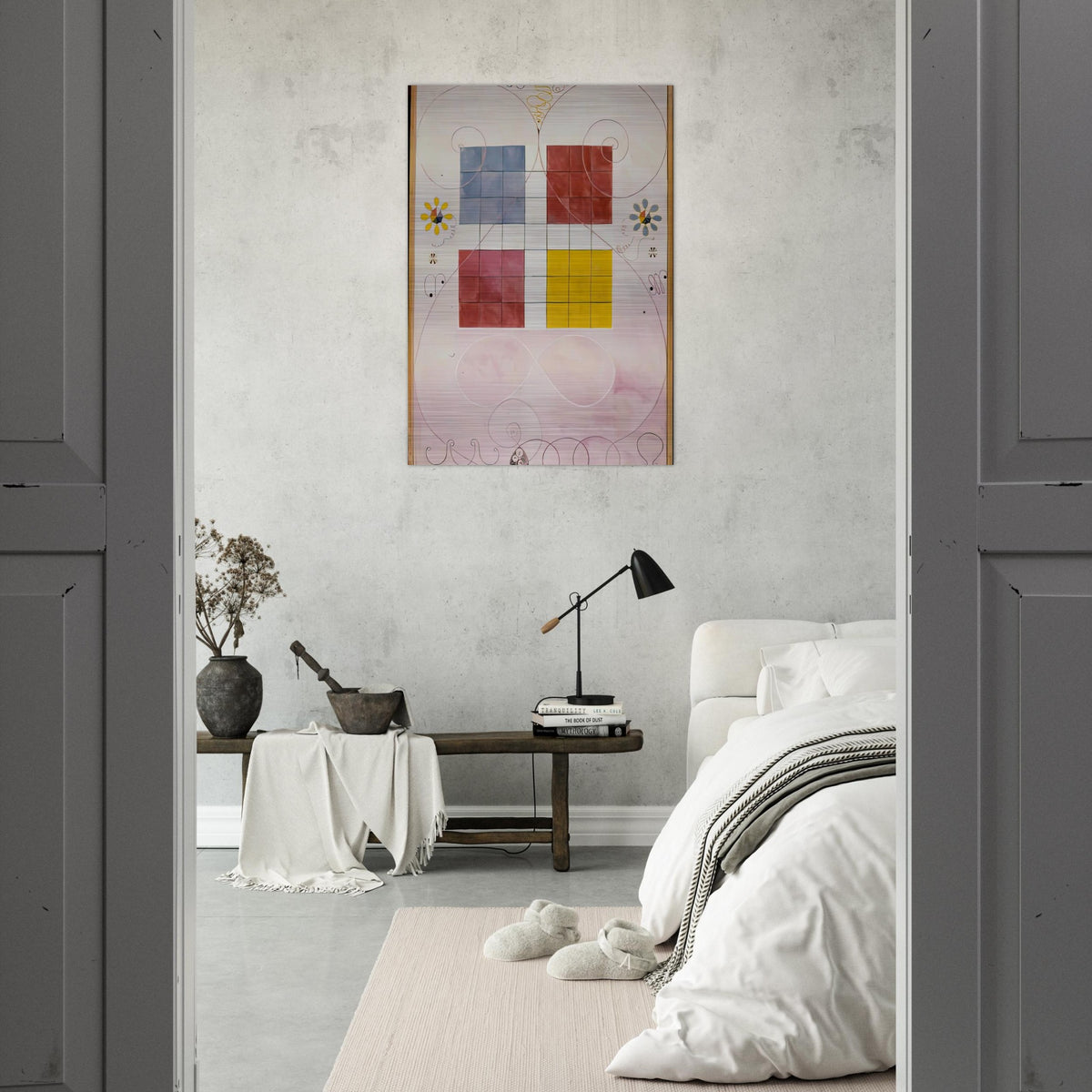 DE TIO ST RSTA N 10 ALDERDOMEN 1907 - Hilma af Klint Brushed Aluminum Print - 70x100 cm / 28x40 inches | Hilma af Klint Aluminum Print | Hilma af Klint Prints