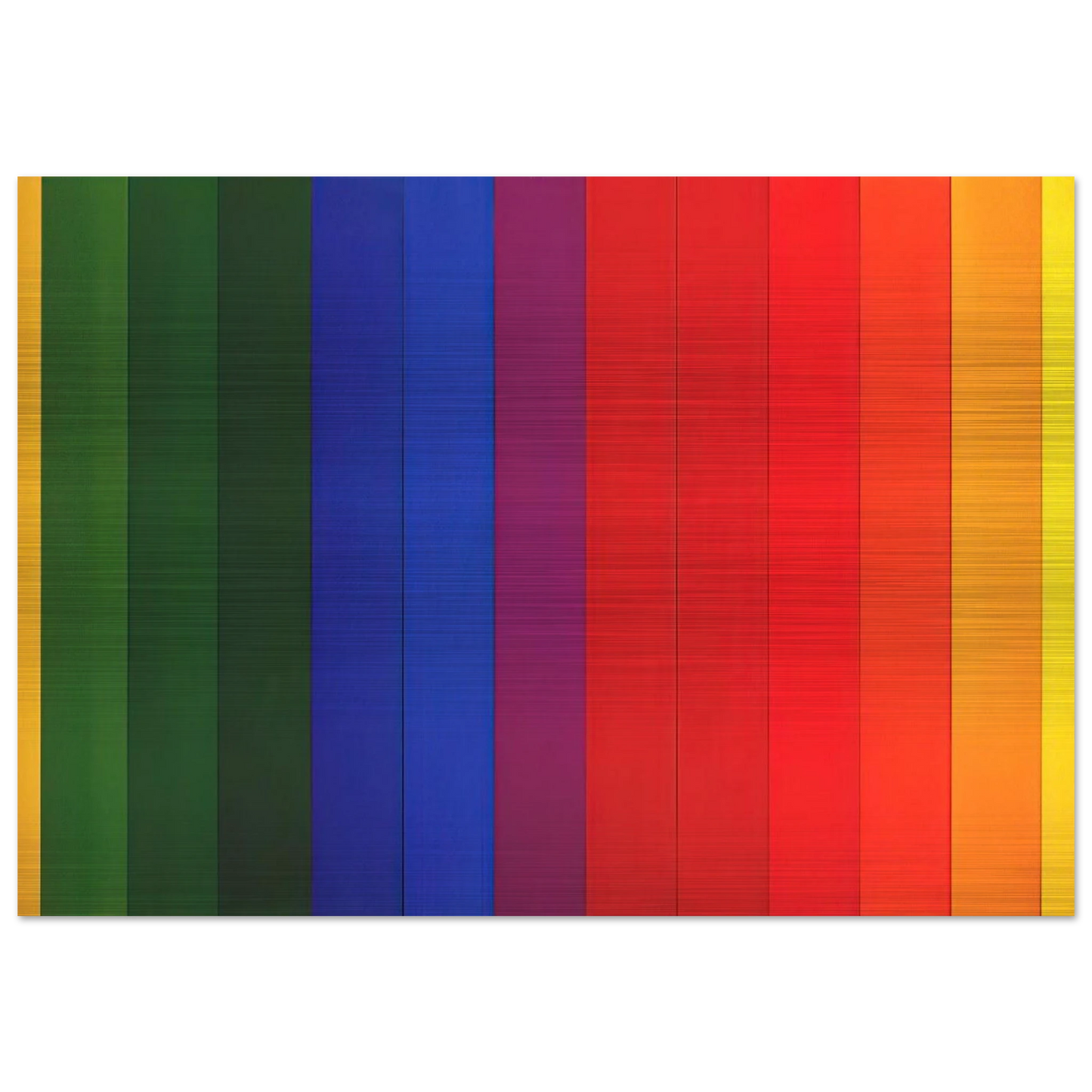 Spectrum III - Ellsworth Kelly Brushed Aluminum Print - 70x100 cm / 28x40 inches | Ellsworth Kelly Aluminum Print | Ellsworth Kelly Prints