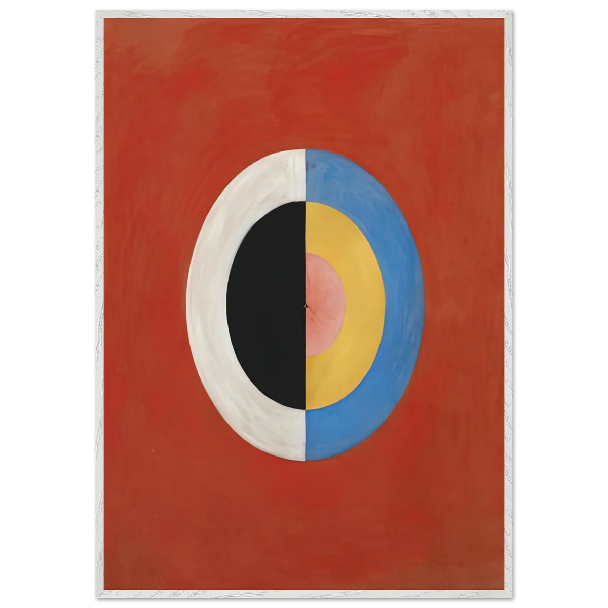 Hilma af Klint - THE SWAN NO 17 1915 0 Wall art - 60x80 cm / 24x32 Inches - Premium Wooden Framed Poster With Fine Art Paper - Wood frame