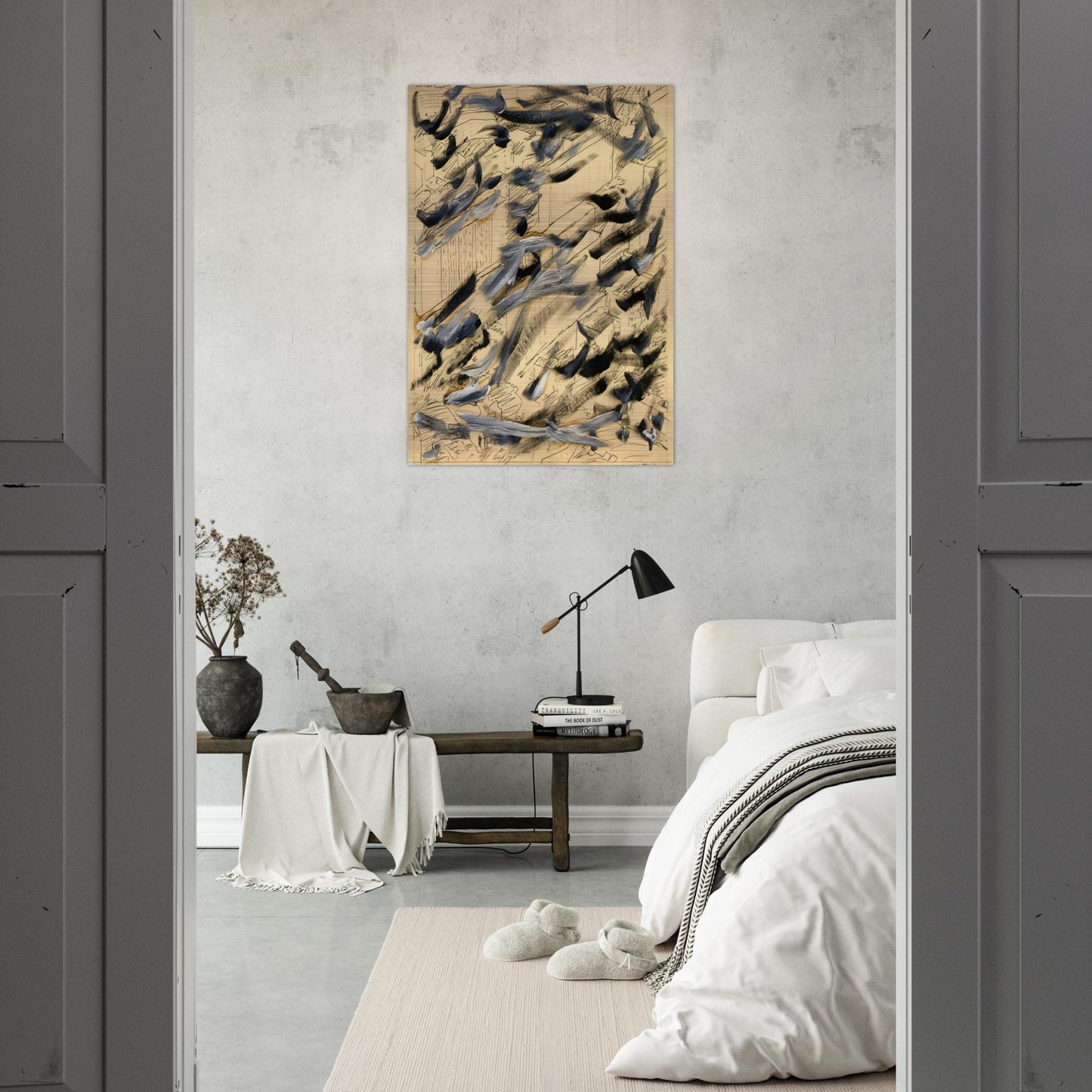 TOWNSCAPE 1968 6 - Gerhard Richter Brushed Aluminum Print - 70x100 cm / 28x40 inches | Gerhard Richter Aluminum Print | Gerhard Richter Prints