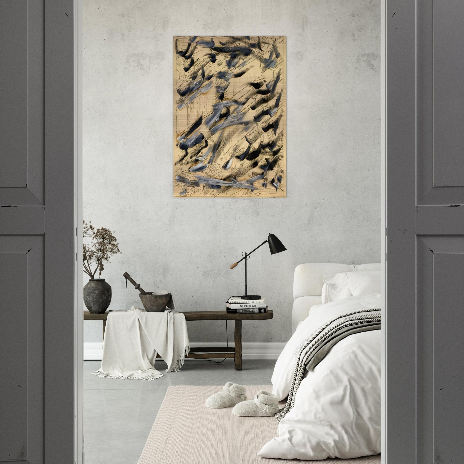 TOWNSCAPE 1968 6 - Gerhard Richter Brushed Aluminum Print - 70x100 cm / 28x40 inches | Gerhard Richter Aluminum Print | Gerhard Richter Prints