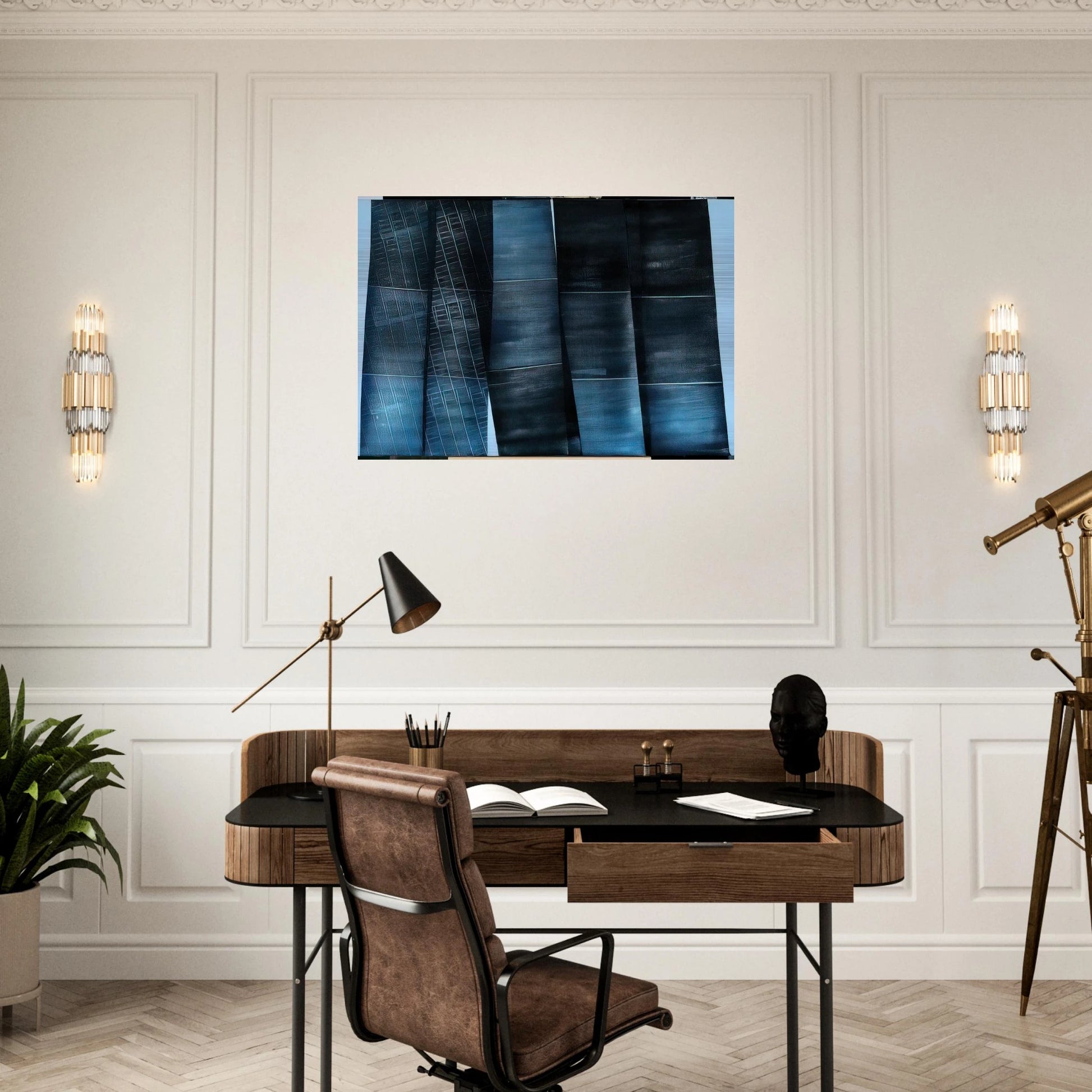 Untitled - 1976 - Hans Hartung Brushed Aluminum Print - 70x100 cm / 28x40 inches | Hans Hartung Aluminum Print | Hans Hartung Prints