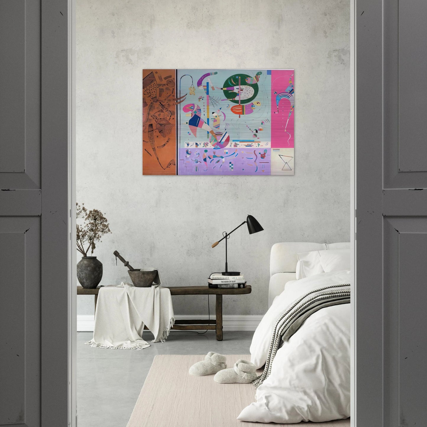VARIOUS PARTS 1940 - Wassily Kandinsky Brushed Aluminum Print - 70x100 cm / 28x40 inches | Wassily Kandinsky Aluminum Print | Wassily Kandinsky Prints