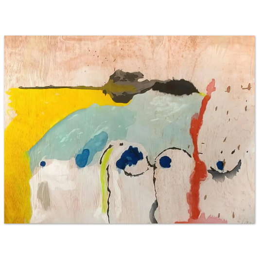 Helen Frankenthaler - Tales of Genji I - 1998 Wall art - 13x18 cm / 5x7 Inches - Fine Art Poster - -