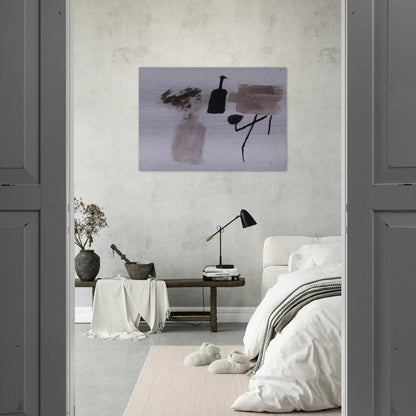 8.7.58 - Julius Bissier Brushed Aluminum Print - 70x100 cm / 28x40 inches | Julius Bissier Aluminum Print | Julius Bissier Prints
