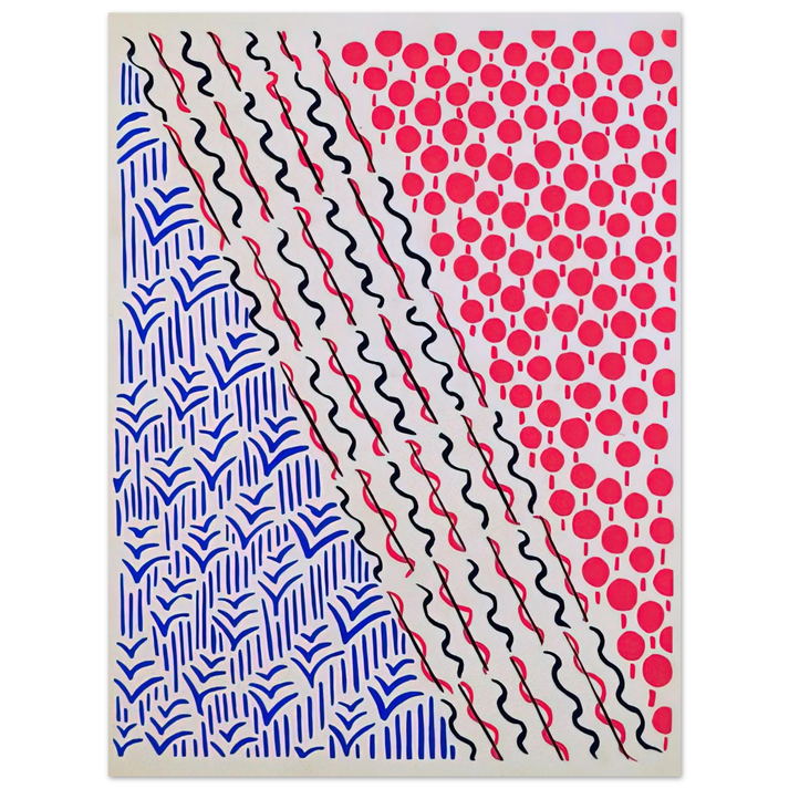 Sonia Delaunay - COMPOSITION 21  75x100 cm / 30x40inches Fine Art Poster