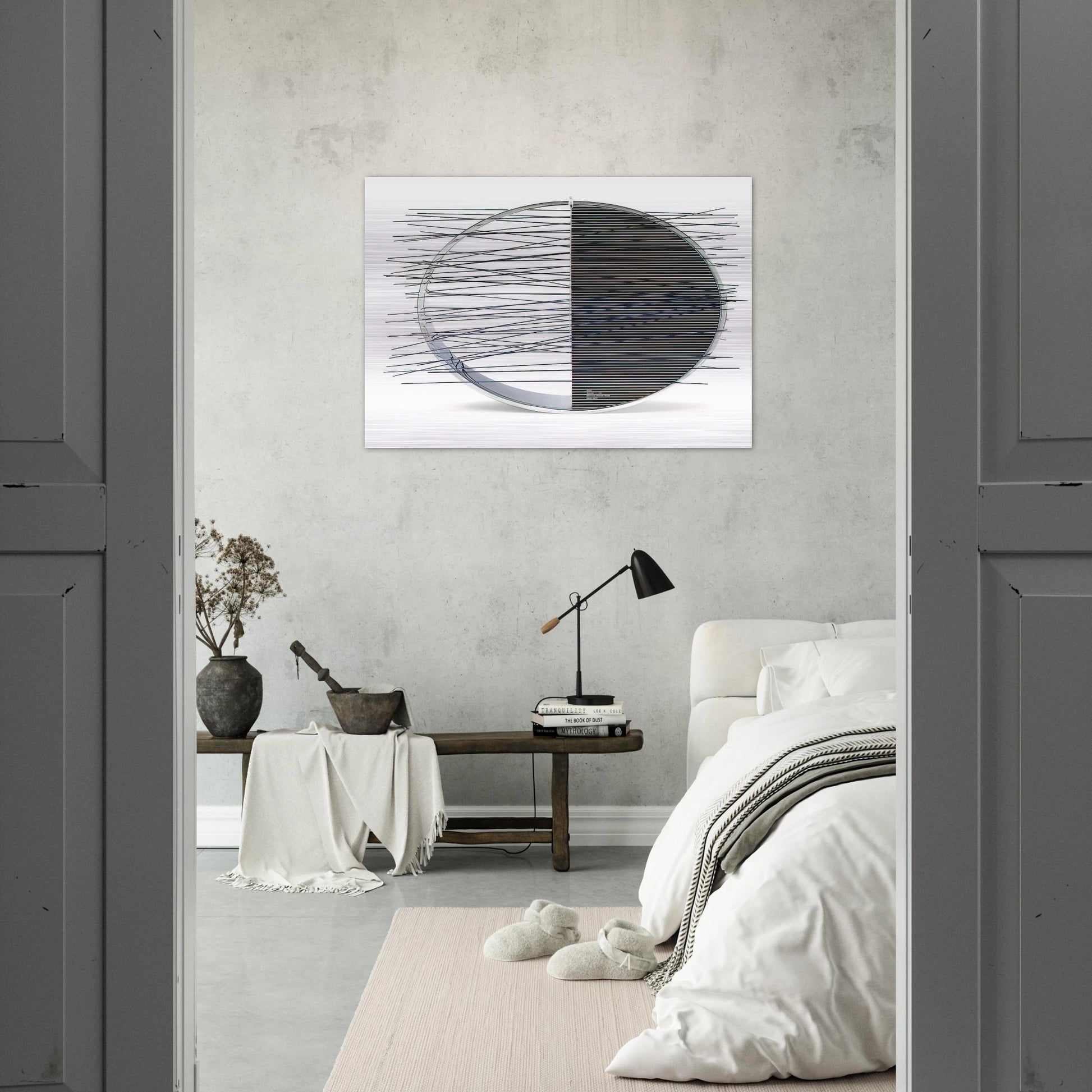 ANELLO - Jesus Rafael Soto Brushed Aluminum Print - 70x100 cm / 28x40 inches | Jesus Rafael Soto Aluminum Print | Jesus Rafael Soto Prints
