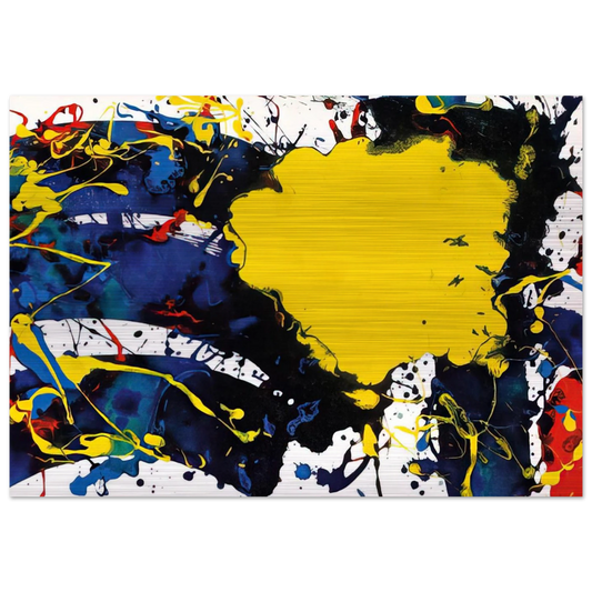 Untitled  SFP94-135  SFF 1805  - Sam Francis Brushed Aluminum Print - 70x100 cm / 28x40 inches | Sam Francis Aluminum Print | Sam Francis Prints
