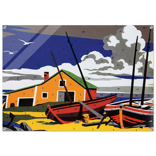 Do It Yourself  Seascape  - Andy Warhol Acrylic Print - 70x100 cm / 28x40″ inches