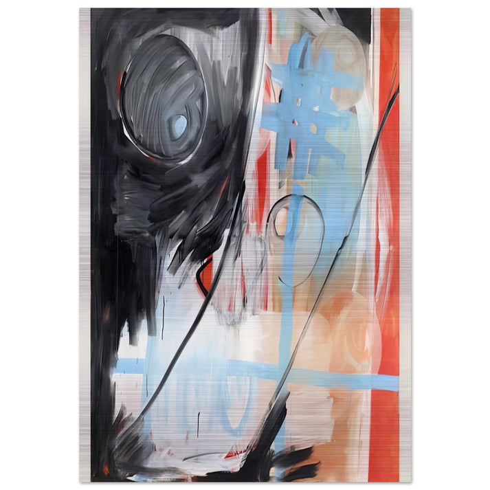 MoM Block Nr. 6 - 1999 - Michel Majerus Brushed Aluminum Print - 70x100 cm / 28x40 inches | Michel Majerus Aluminum Print | Michel Majerus Prints