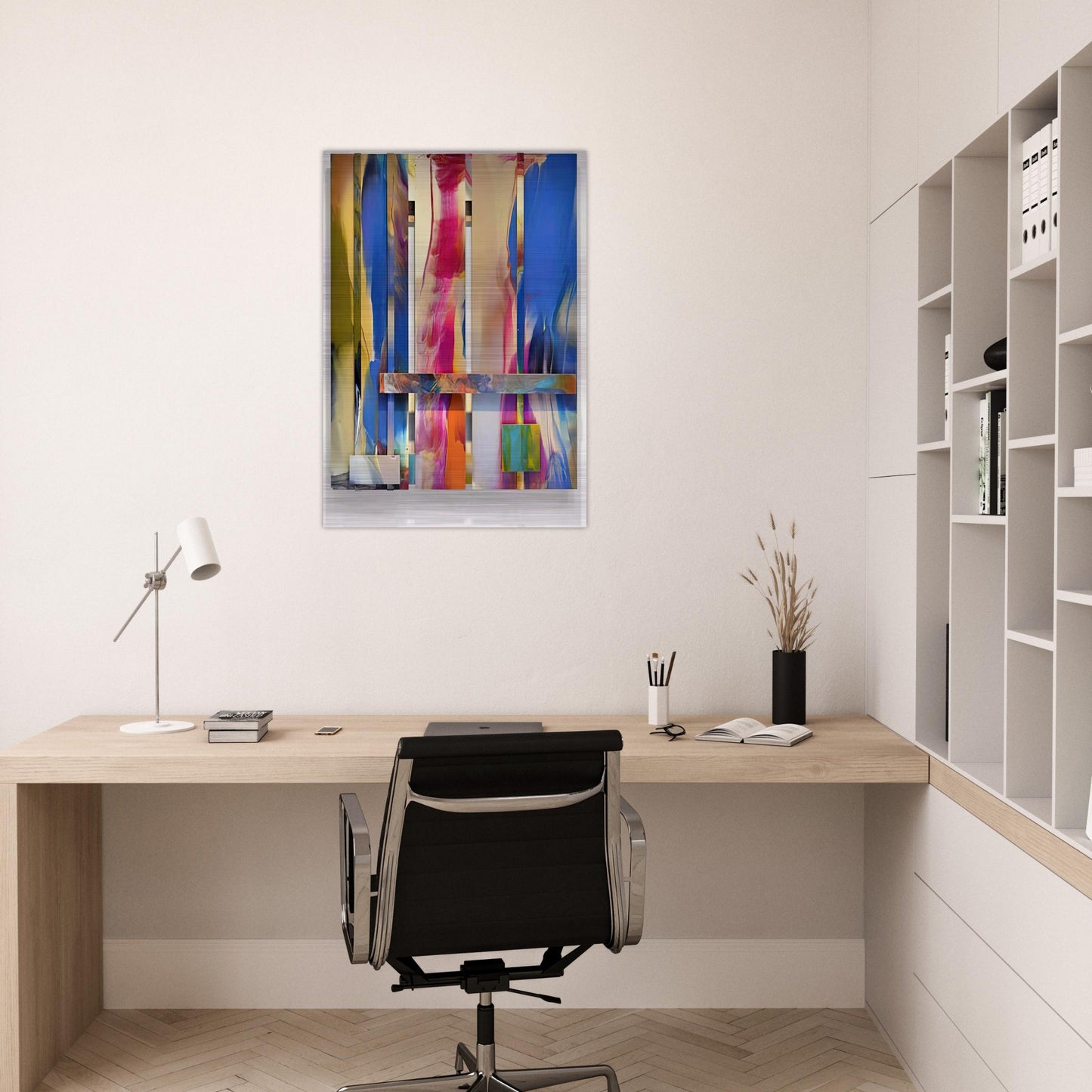 Wide - Sam Gilliam Brushed Aluminum Print - 70x100 cm / 28x40 inches | Sam Gilliam Aluminum Print | Sam Gilliam Prints