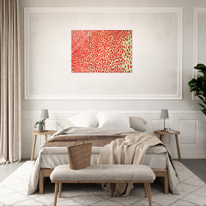 RED AZALEAS SINGING AND DANCING ROCK AND ROLL MUSIC 1976 - Alma Woodsey Thomas Acrylic Print - 70x100 cm / 28x40″ inches
