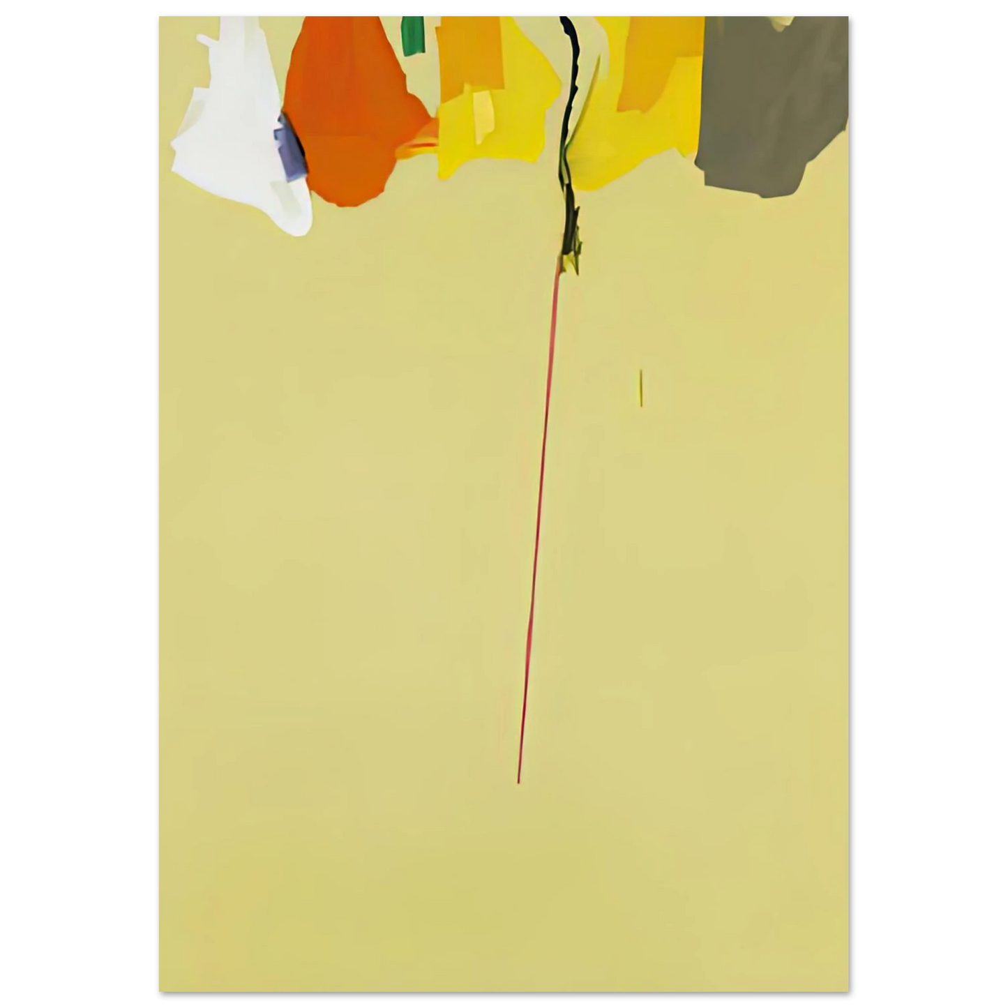 Helen Frankenthaler - Rapunzel, 1974- Wall Art - 21x29.7 cm / 8x12" - Premium Wooden Framed Poster With Fine Art Paper-canvas - White frame