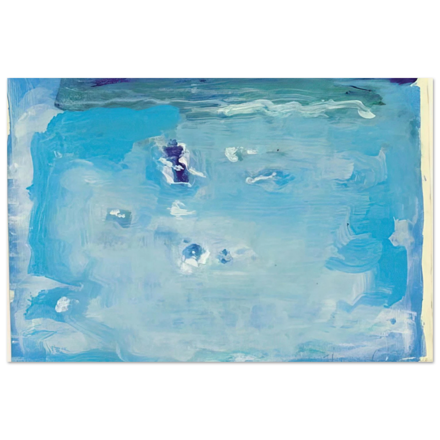 Helen Frankenthaler - Untitled - Color Field Painting, Lyrical Abstraction Wall art - 60x80 cm / 24x32 inches - Fine Art Poster-canvas - -