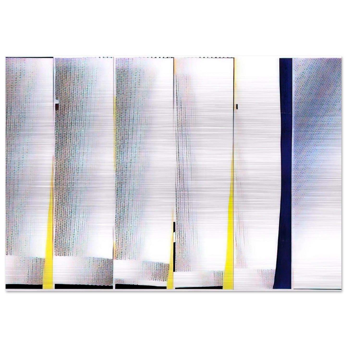 MIRROR SIX PANELS 3 1971 - Roy Lichtenstein Brushed Aluminum Print - 70x100 cm / 28x40 inches | Roy Lichtenstein Aluminum Print | Roy Lichtenstein Prints