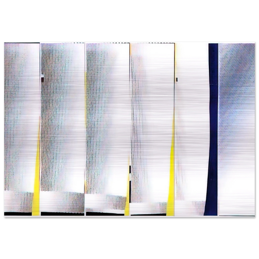 MIRROR SIX PANELS 3 1971 - Roy Lichtenstein Brushed Aluminum Print - 70x100 cm / 28x40 inches | Roy Lichtenstein Aluminum Print | Roy Lichtenstein Prints
