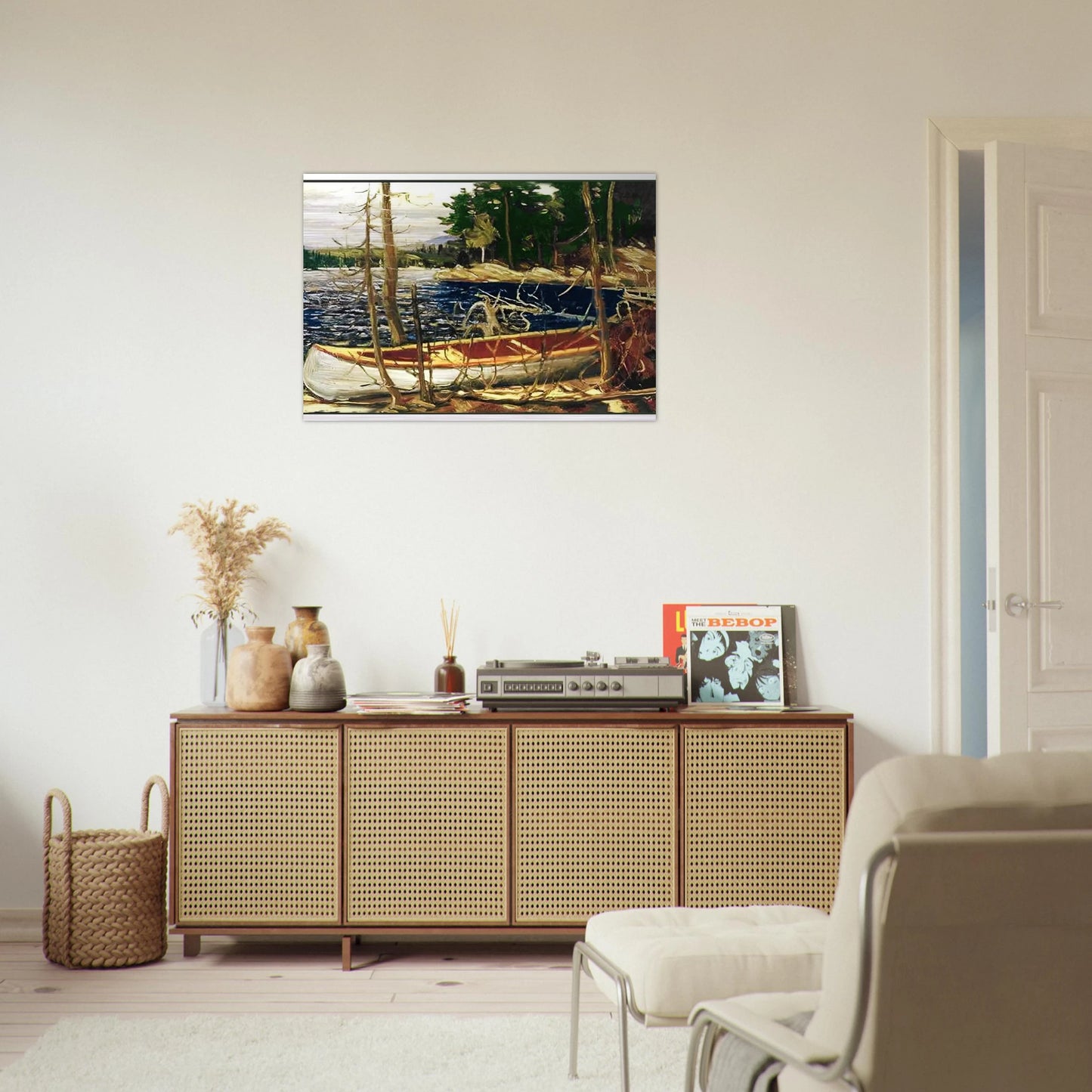 THE CANOE 1912 - Tom Thomson Brushed Aluminum Print - 70x100 cm / 28x40 inches | Tom Thomson Aluminum Print | Tom Thomson Prints