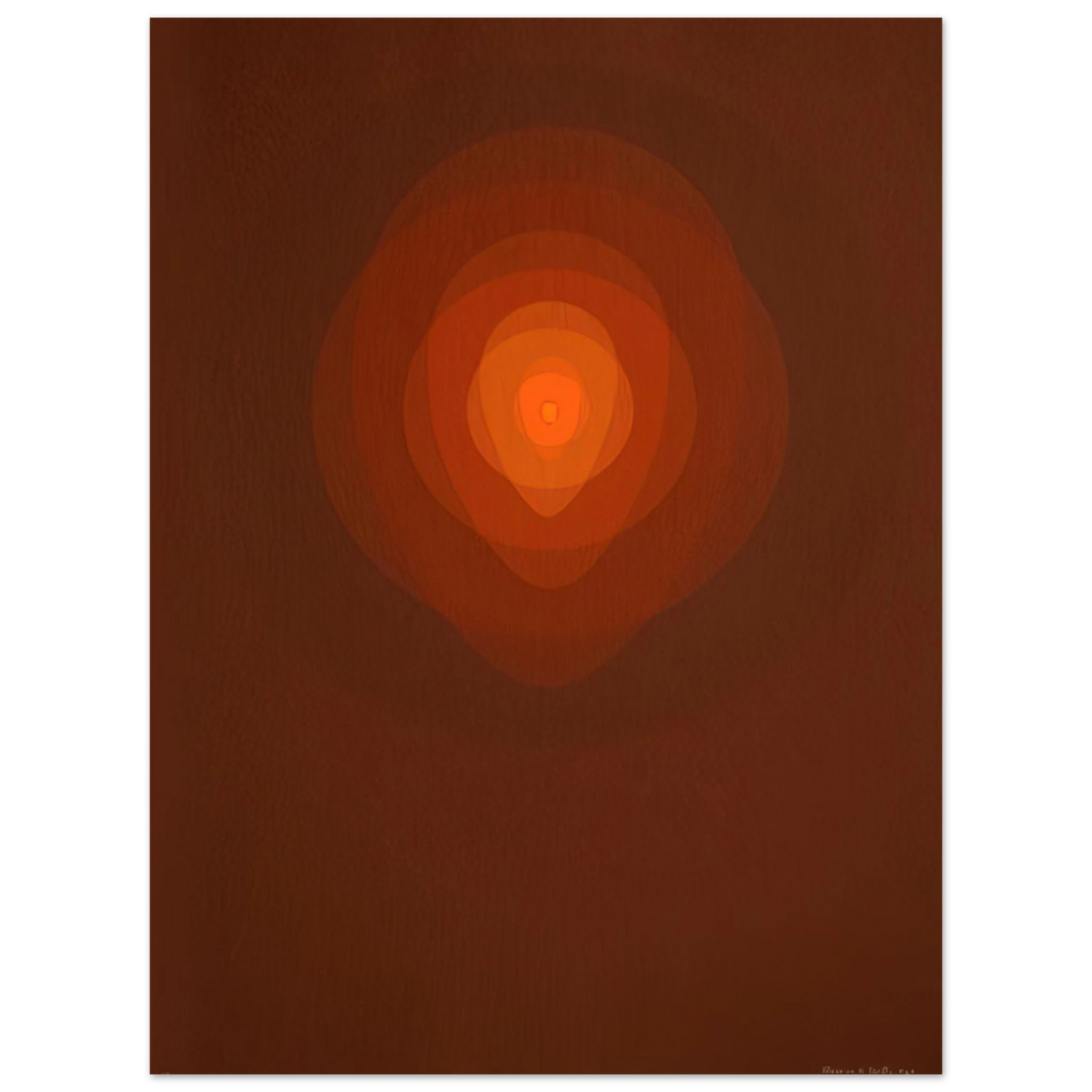 Clarence Holbrook Carter - Red Mandala - 1967  75x100 cm / 30x40inches Fine Art Poster