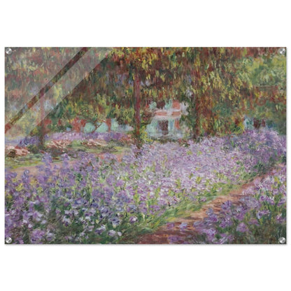Irises in Monet's Garden - claude monet Acrylic Print - 70x100 cm / 28x40″ inches