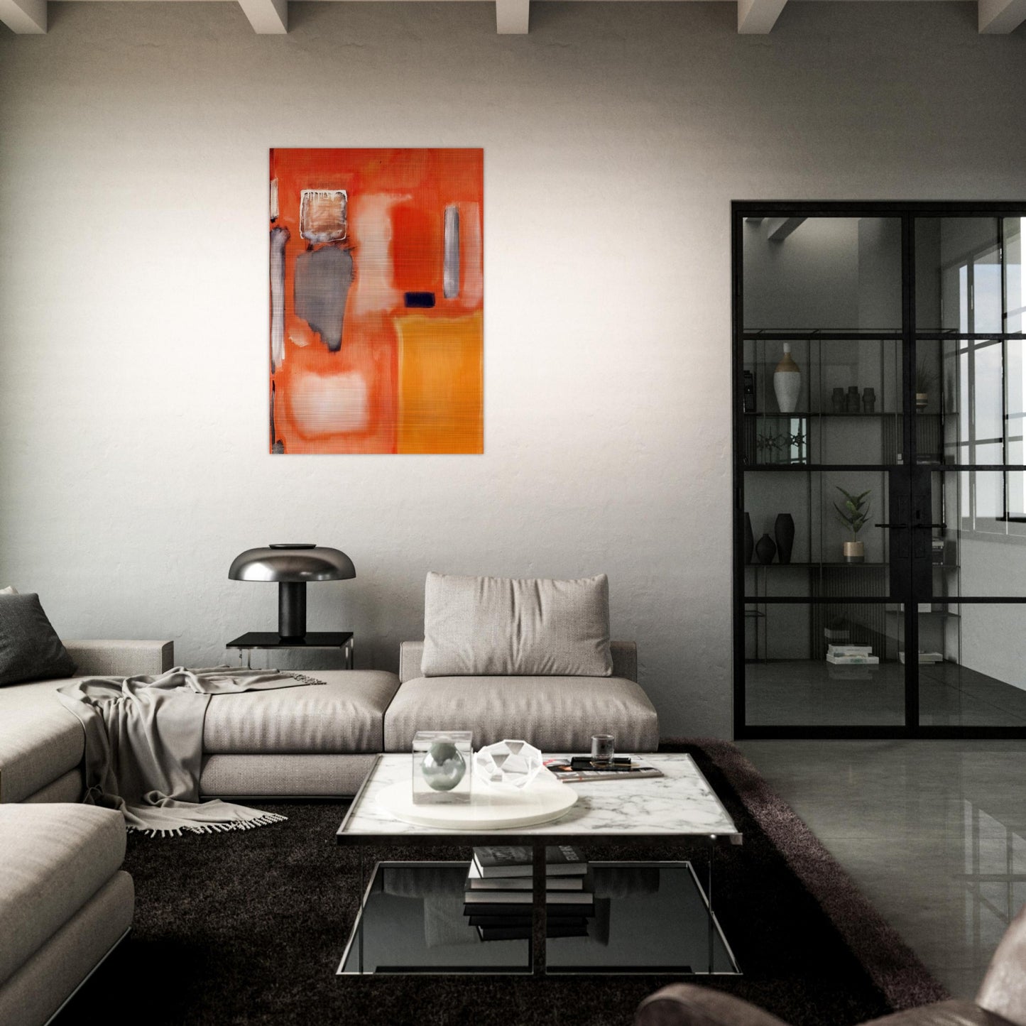 No. 19 - 1949 - Mark Rothko Brushed Aluminum Print - 70x100 cm / 28x40 inches | Mark Rothko Aluminum Print | Mark Rothko Prints