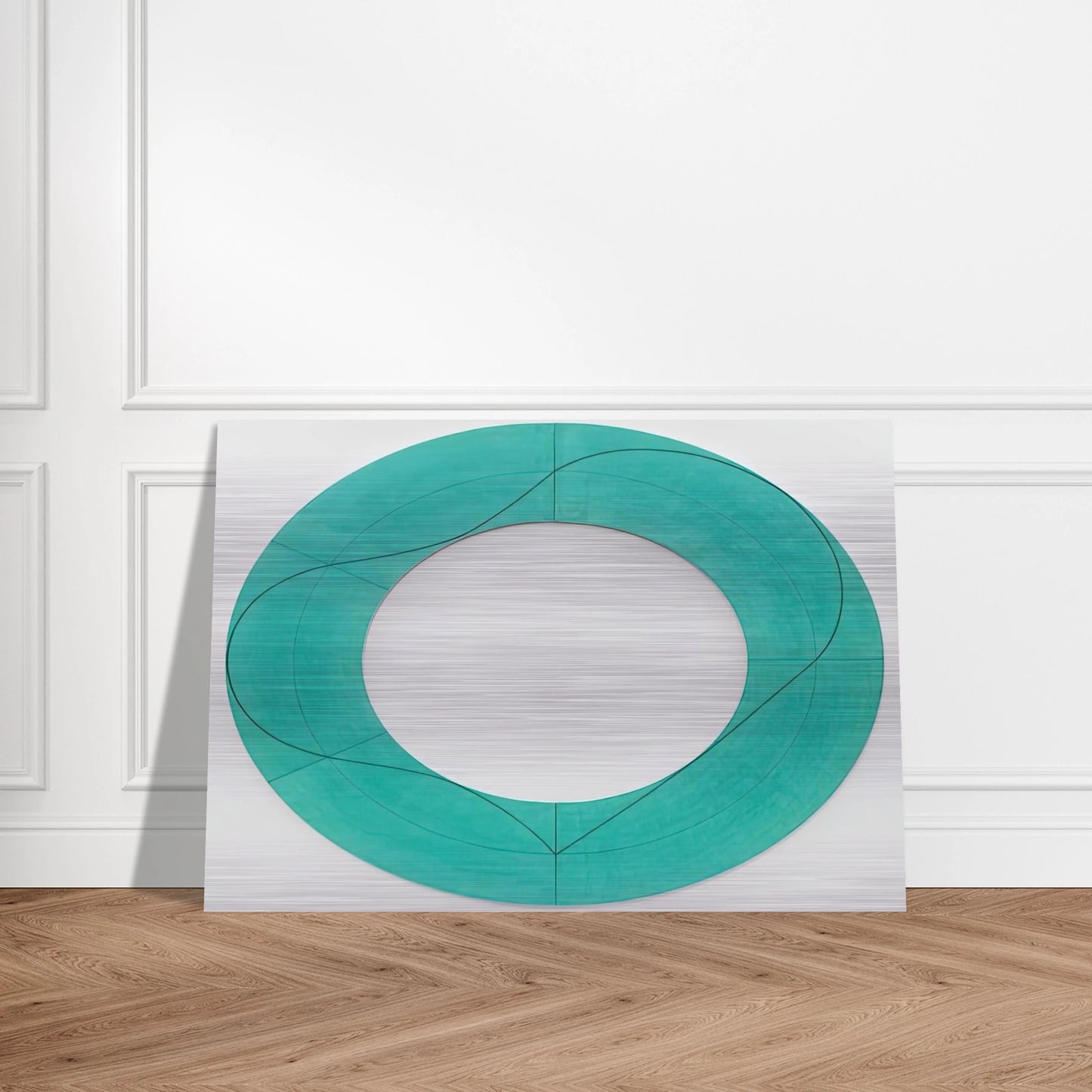 RING IMAGE C 2008 - Robert Mangold Brushed Aluminum Print - 70x100 cm / 28x40 inches | Robert Mangold Aluminum Print | Robert Mangold Prints