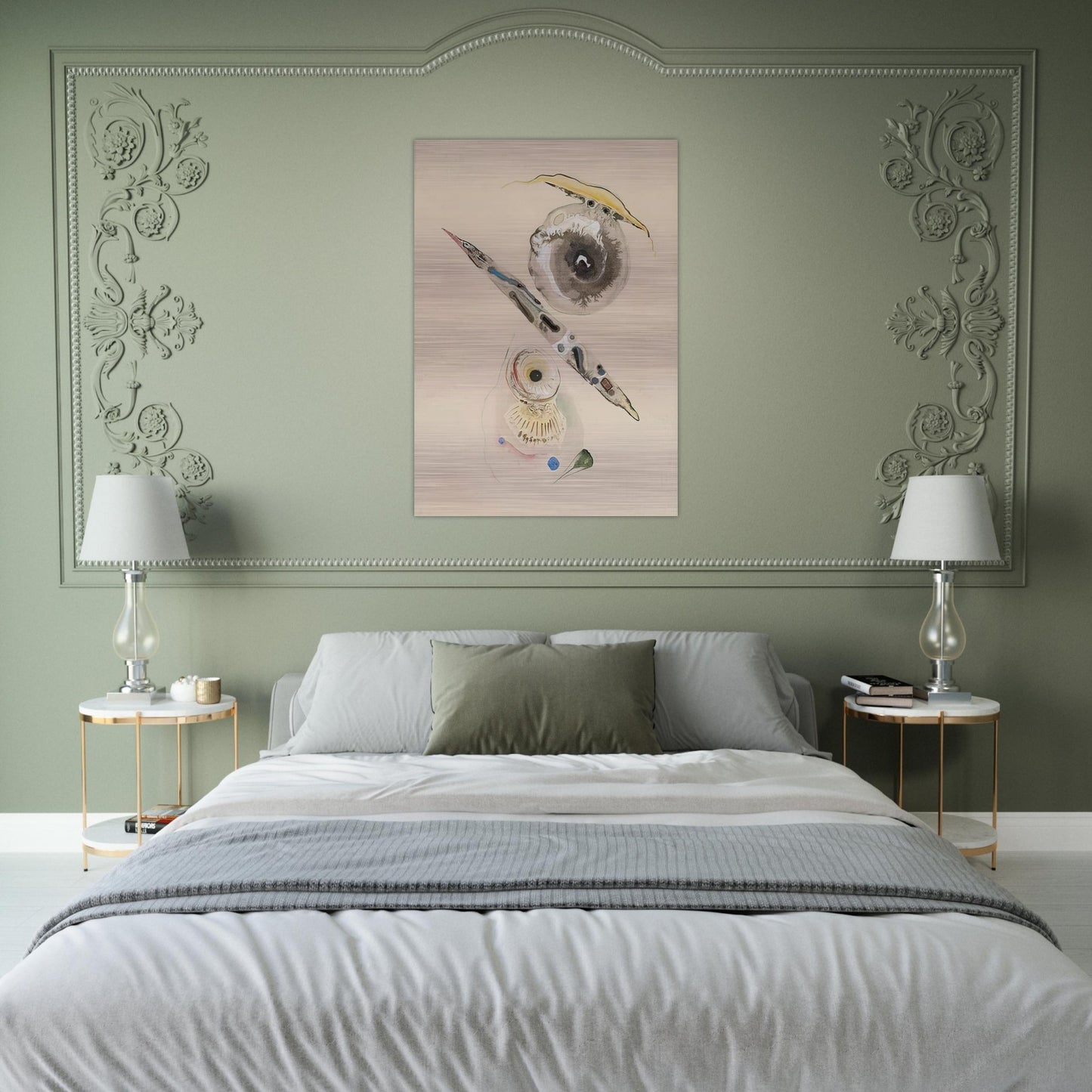 UNTITLED - Rudolf Bauer Brushed Aluminum Print - 70x100 cm / 28x40 inches | Rudolf Bauer Aluminum Print | Rudolf Bauer Prints