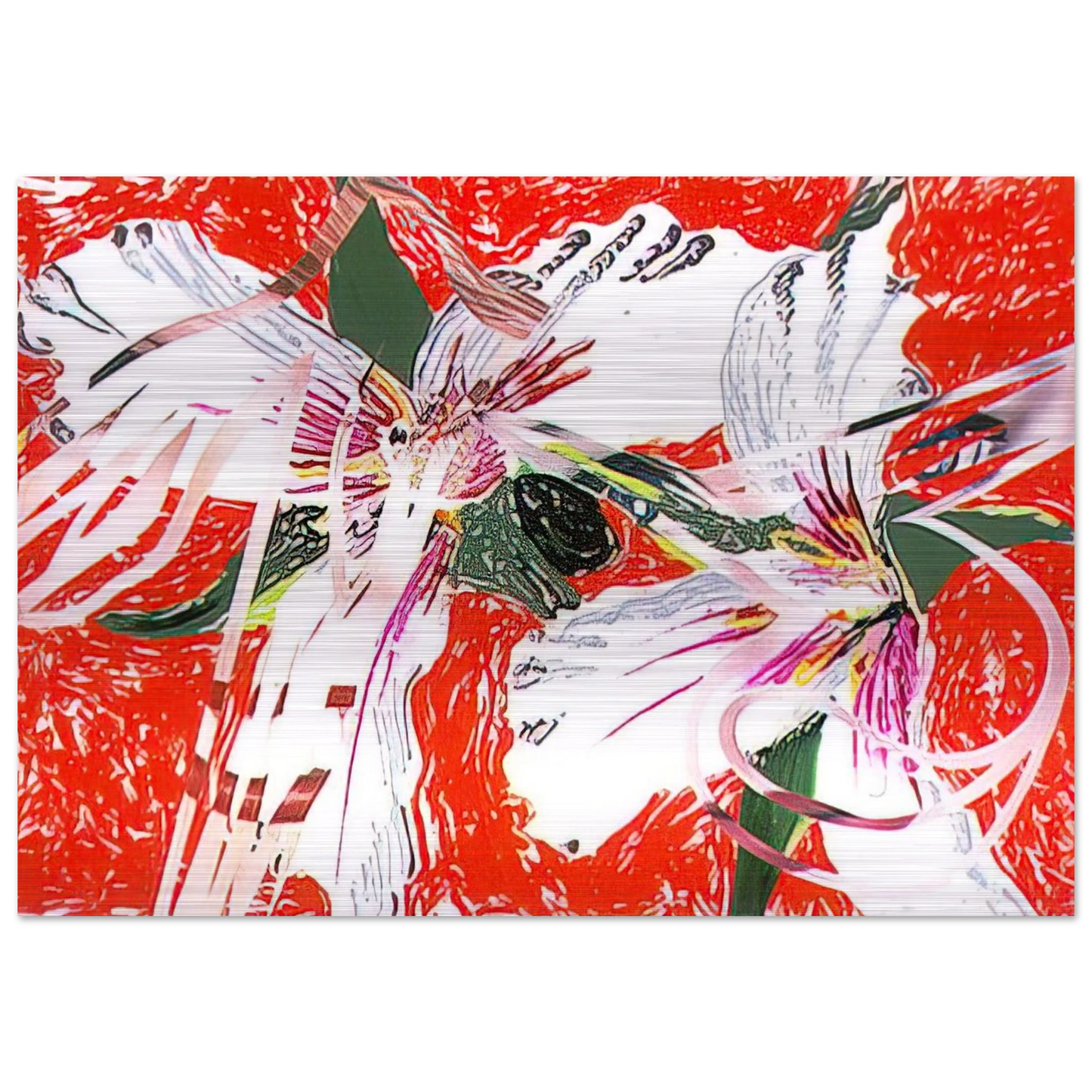 Sister Shrieks - James Rosenquist Brushed Aluminum Print - 70x100 cm / 28x40 inches | James Rosenquist Aluminum Print | James Rosenquist Prints