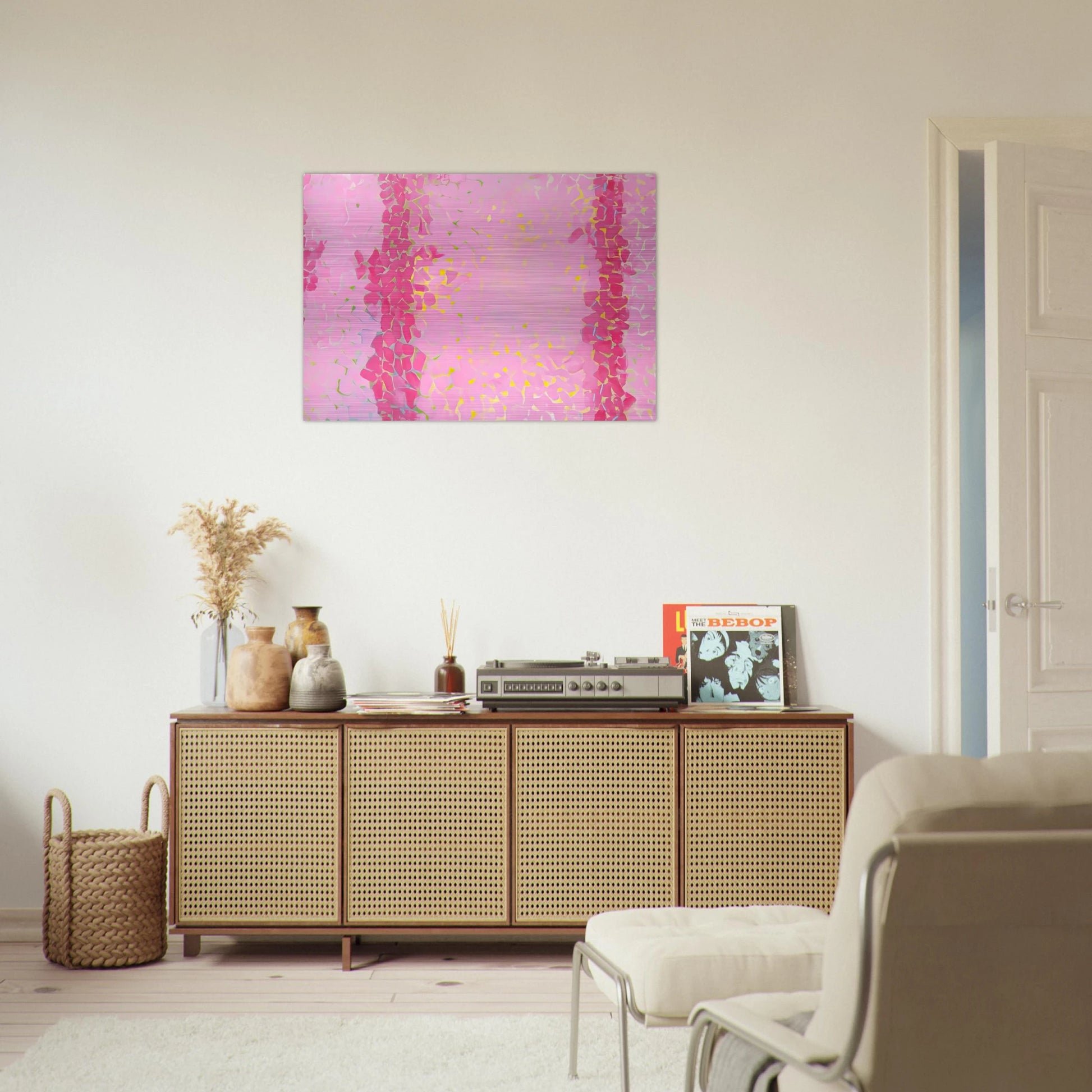 WIND AND CREPE MYRTLE CONCERTO 1973 - Alma Woodsey Thomas Brushed Aluminum Print - 70x100 cm / 28x40 inches | Alma Woodsey Thomas Aluminum Print | Alma Woodsey Thomas Prints